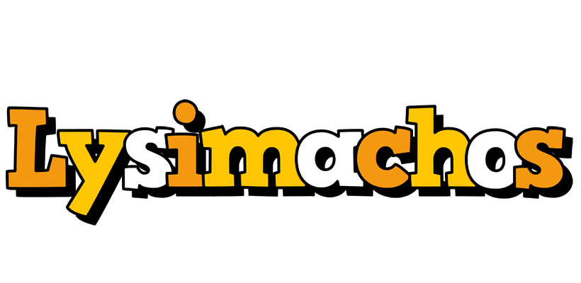 Lysimachos cartoon logo