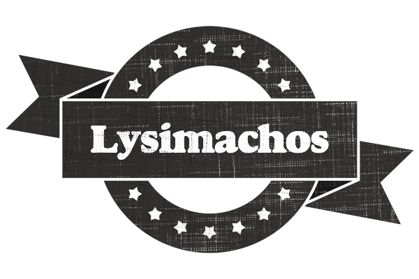 Lysimachos grunge logo
