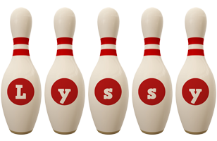 Lyssy bowling-pin logo