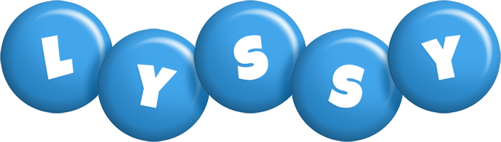 Lyssy candy-blue logo