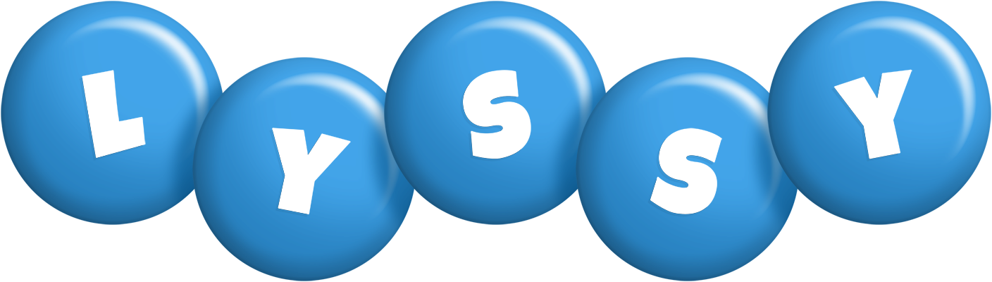 Lyssy candy-blue logo