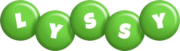 Lyssy candy-green logo