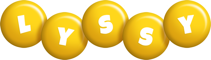 Lyssy candy-yellow logo