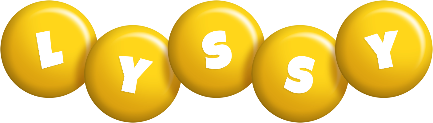 Lyssy candy-yellow logo