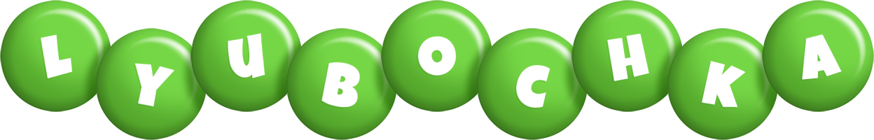 Lyubochka candy-green logo