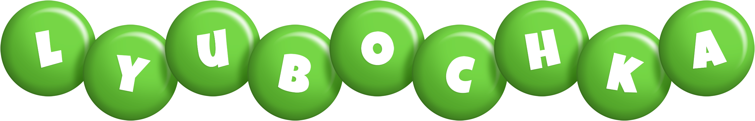 Lyubochka candy-green logo