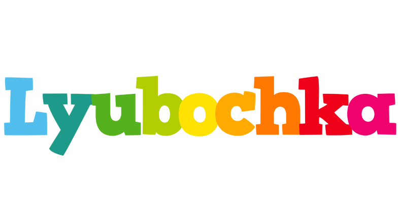 Lyubochka rainbows logo