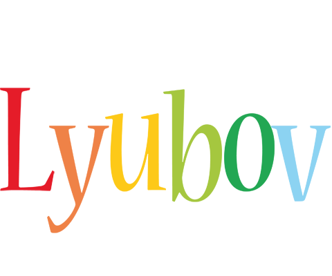 Lyubov birthday logo