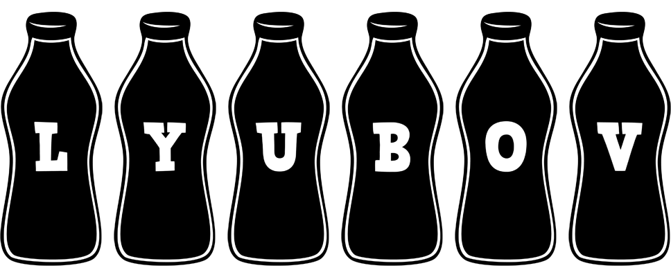 Lyubov bottle logo