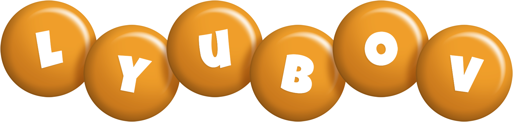 Lyubov candy-orange logo