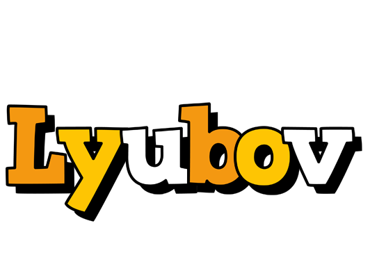Lyubov cartoon logo