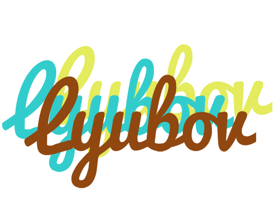 Lyubov cupcake logo