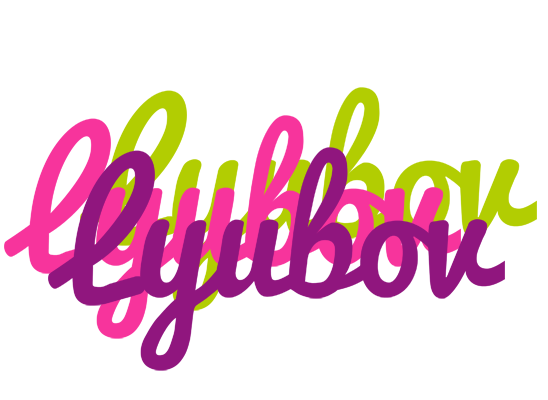 Lyubov flowers logo