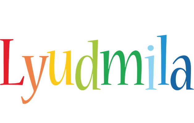 Lyudmila birthday logo