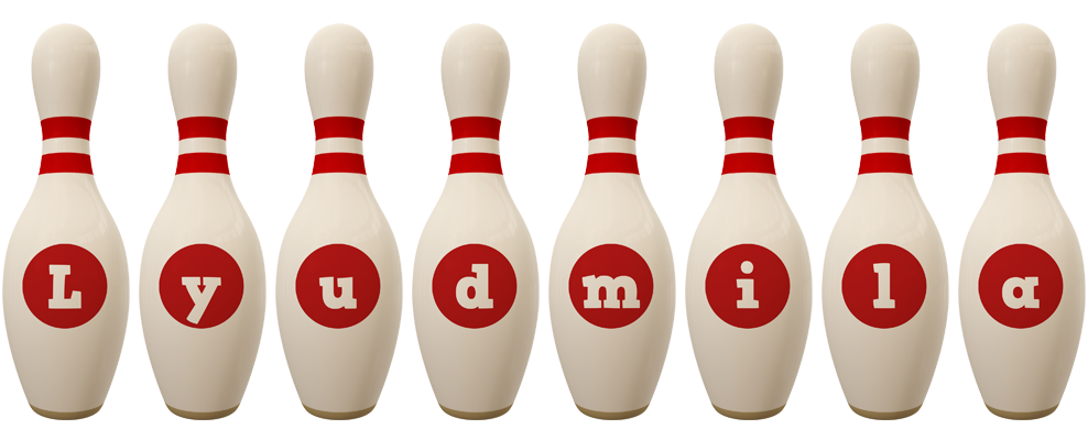 Lyudmila bowling-pin logo
