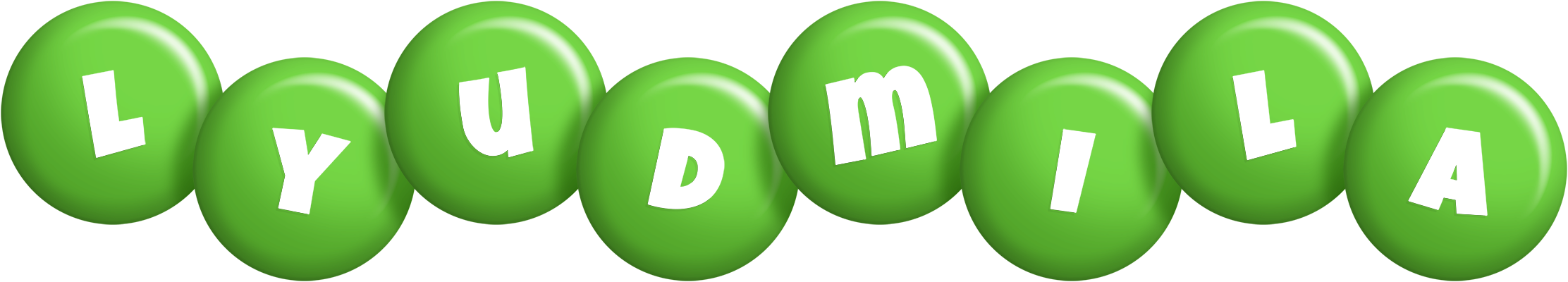 Lyudmila candy-green logo