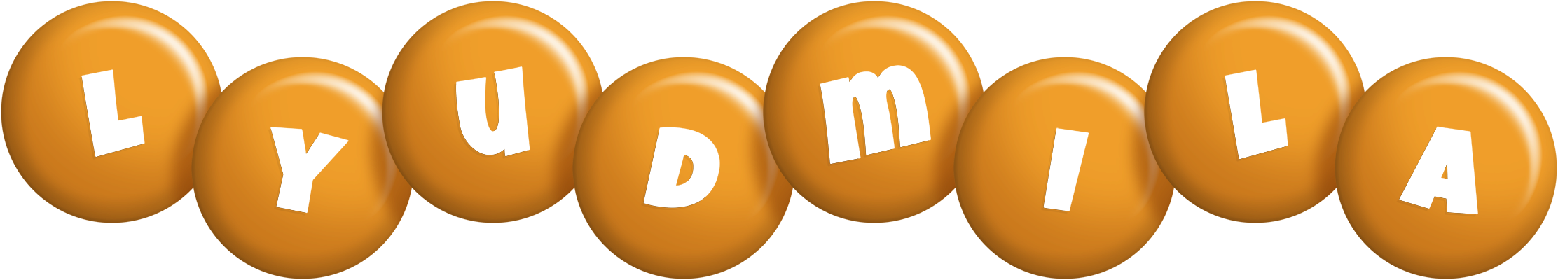 Lyudmila candy-orange logo