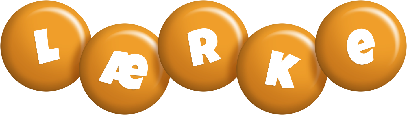 Lærke candy-orange logo