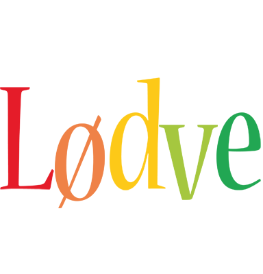 Lødve birthday logo