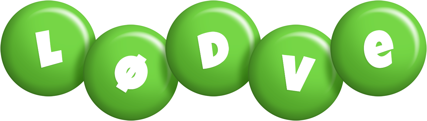 Lødve candy-green logo