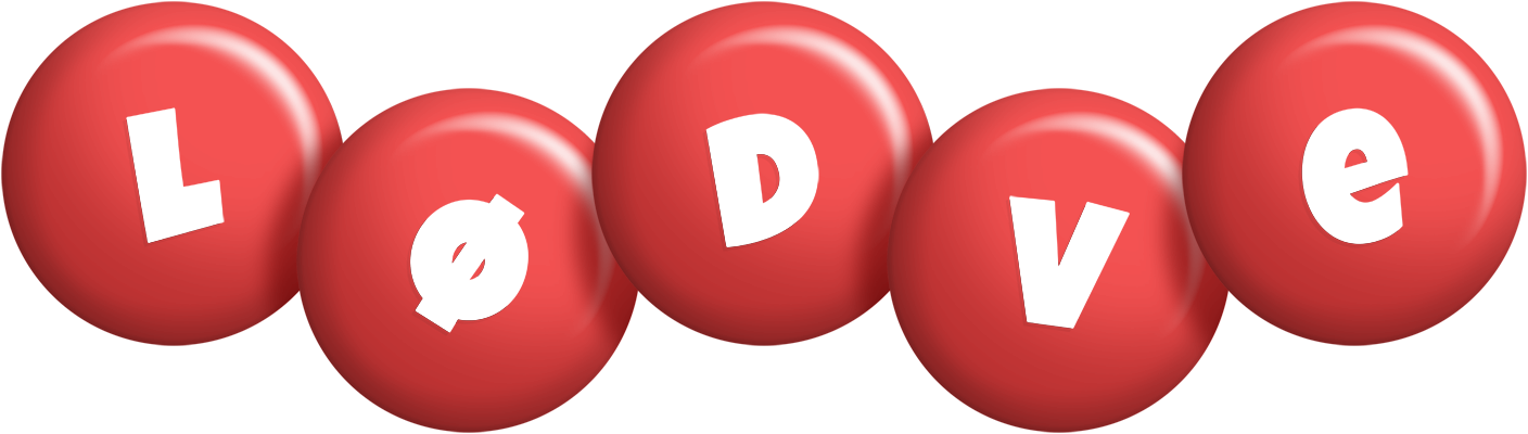 Lødve candy-red logo