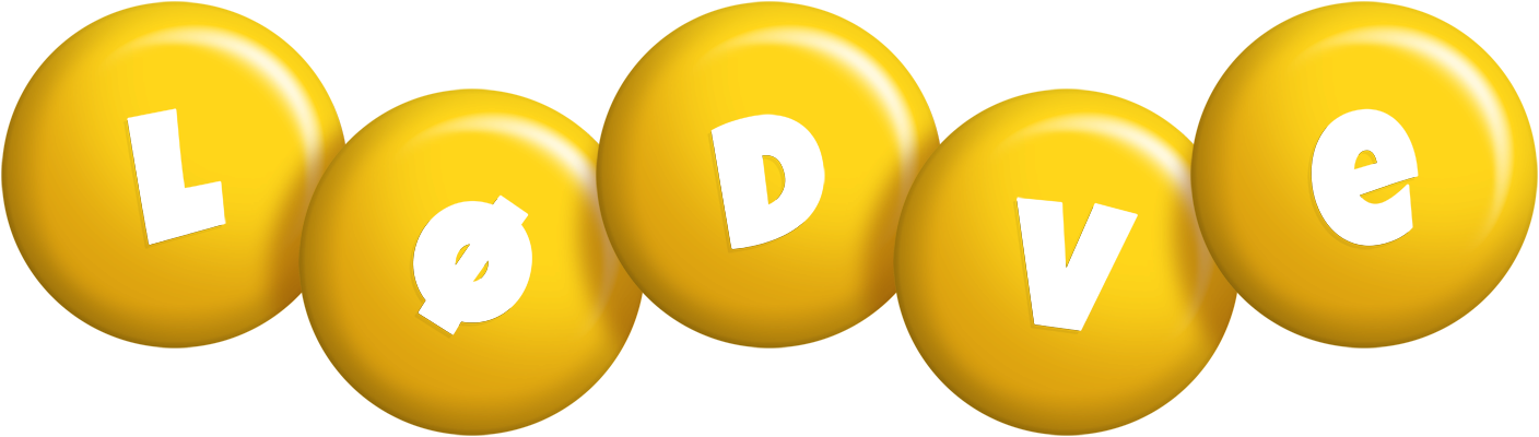 Lødve candy-yellow logo