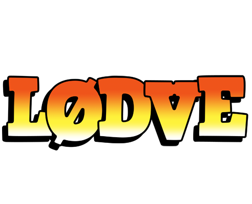 Lødve sunset logo