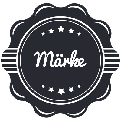 MÄRKE logo effect. Colorful text effects in various flavors. Customize your own text here: https://www.textgiraffe.com/logos/badge/