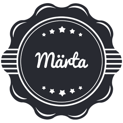 Märta badge logo