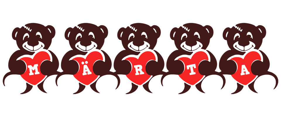 Märta bear logo