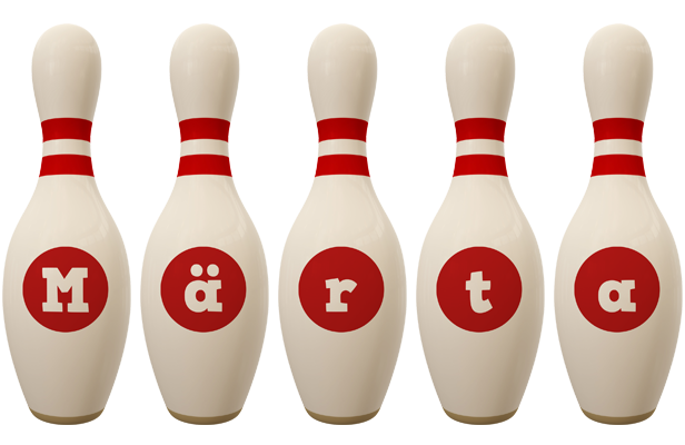 Märta bowling-pin logo