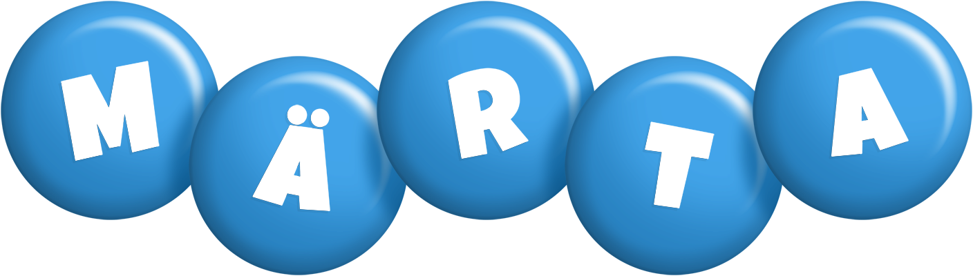 Märta candy-blue logo