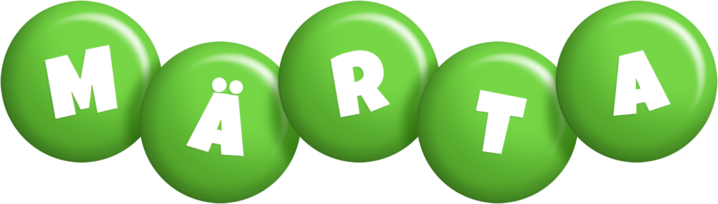 Märta candy-green logo
