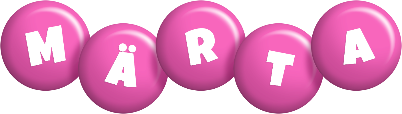 Märta candy-pink logo