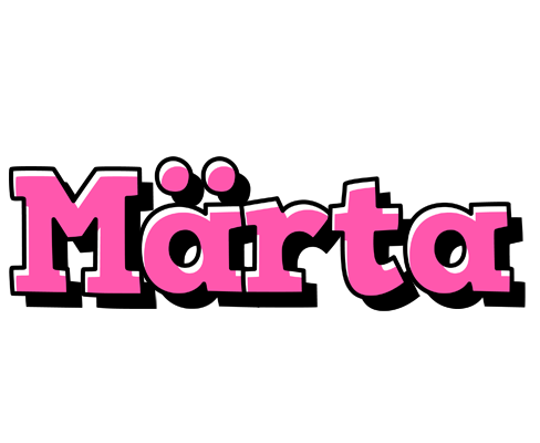 Märta girlish logo