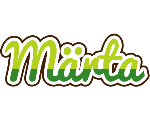 Märta golfing logo