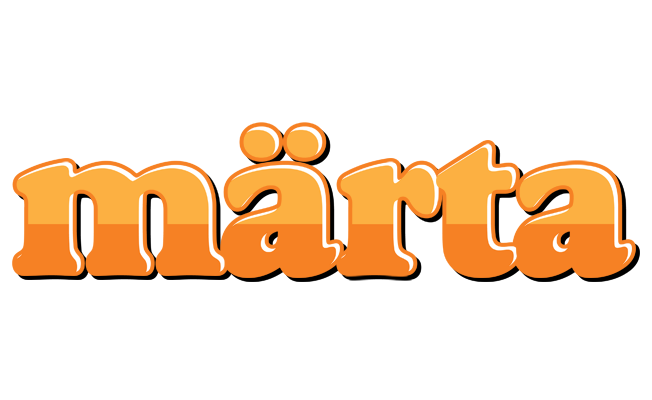 Märta orange logo
