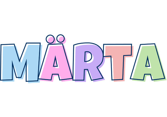 Märta pastel logo
