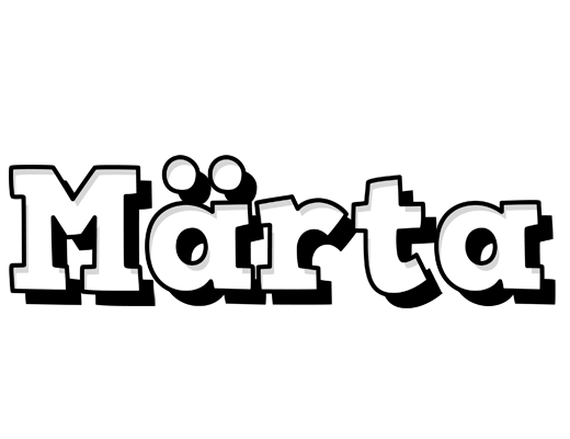 Märta snowing logo