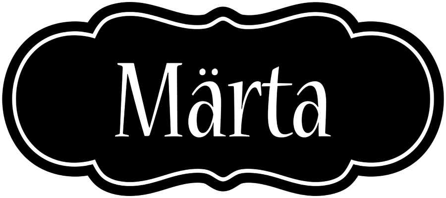 Märta welcome logo