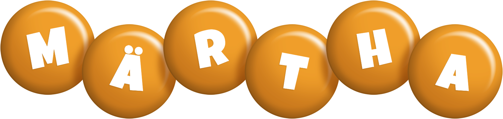 Märtha candy-orange logo