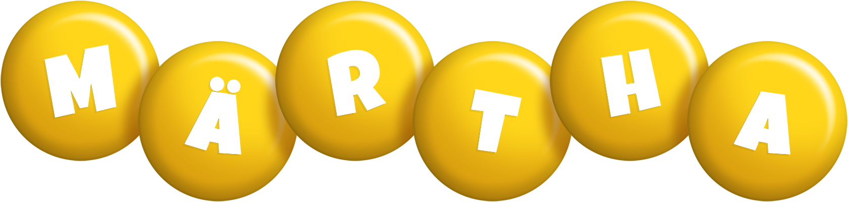 Märtha candy-yellow logo