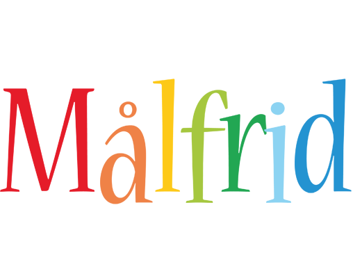Målfrid birthday logo