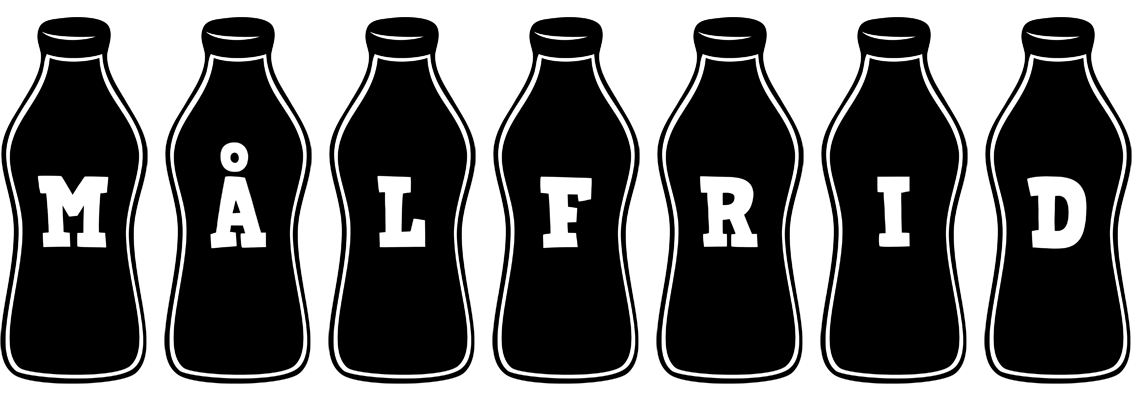 Målfrid bottle logo