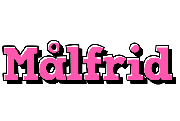 Målfrid girlish logo