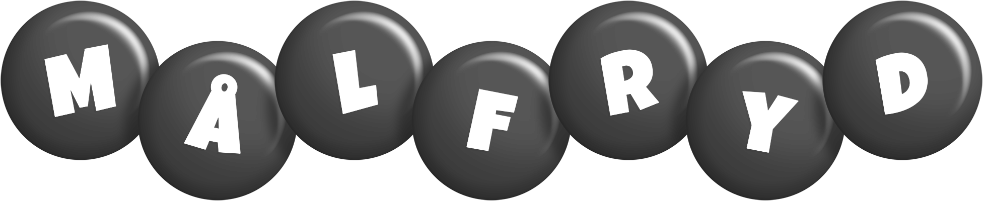 Målfryd candy-black logo