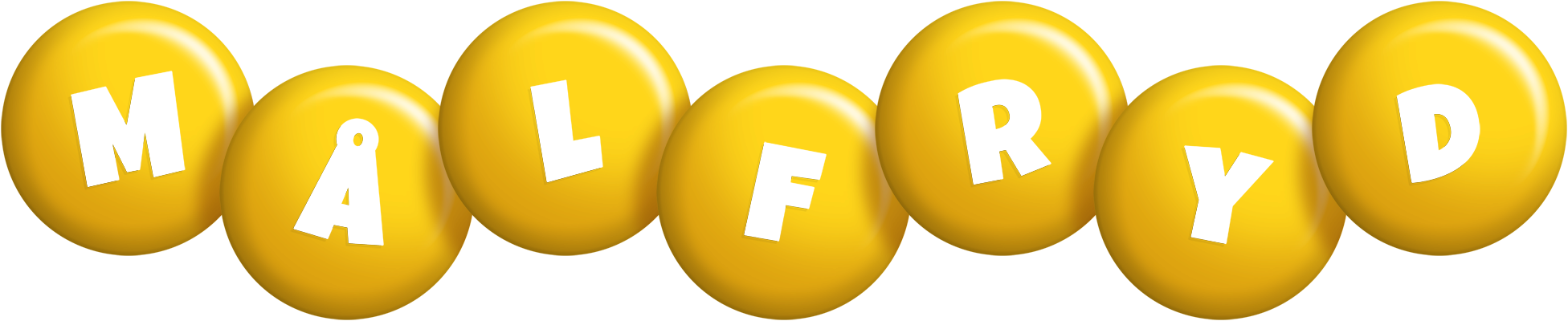 Målfryd candy-yellow logo