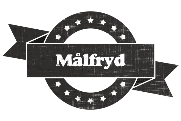 Målfryd grunge logo