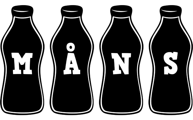 Måns bottle logo