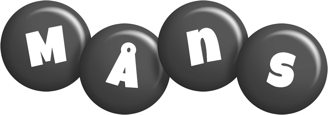 Måns candy-black logo